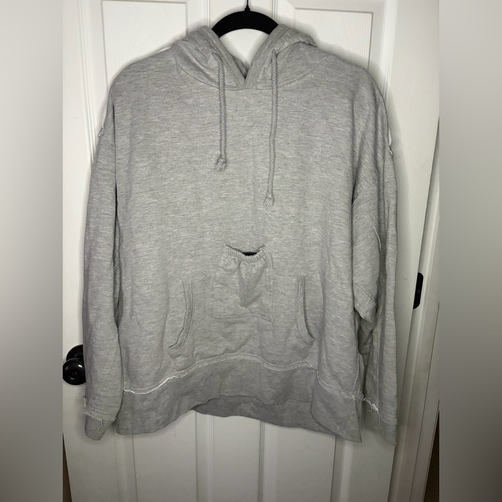 Brew City Women’s gray Hoodie Pullover size XL Beer Pocket / pouch